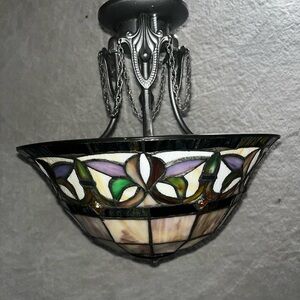 tiffany style Artistic Stained Glass Ceiling Light